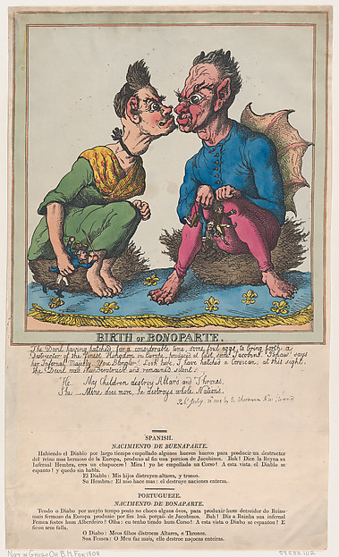 Thomas Rowlandson, Birth of Bonoparte