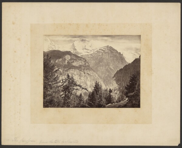 Francis Frith, The Jungfrau, from the Path to Murren