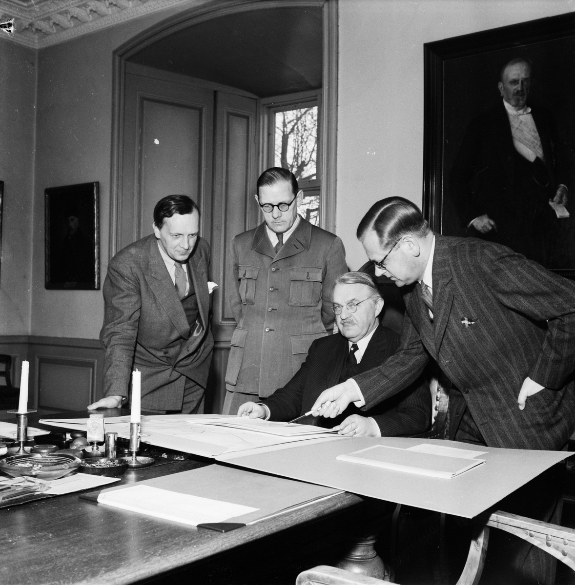 Uppsala-Bild, Nya vägplaner, Uppsala 1948