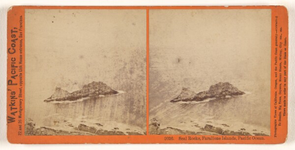Carleton Watkins, Seal Rocks, Farallone [sic] Islands, Pacific Ocean.