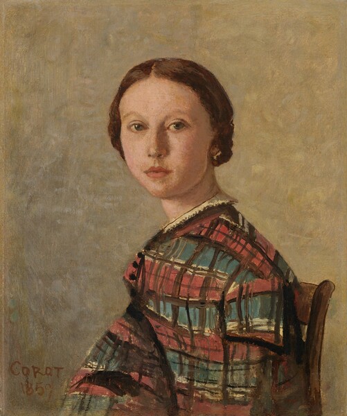 Jean-Baptiste-Camille Corot, Portrait of a Young Girl