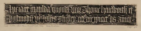 Unknown, Matilda Heneworth, ca. 1445