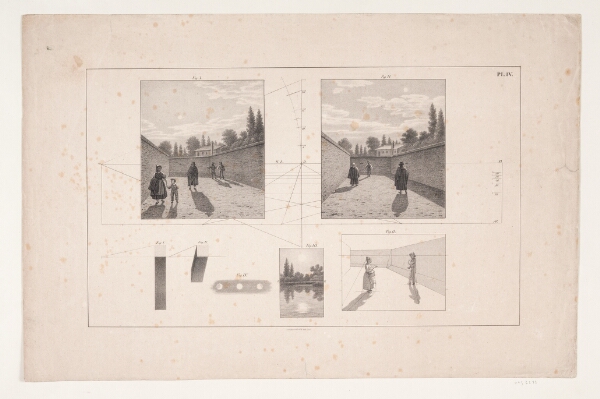 C.W. Eckersberg, Prøveblad til Eckersbergs "Liniearperspektiven, anvendt paa Malerkunsten"