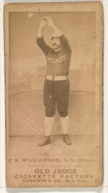 Goodwin & Company, C W Williamson, Shortstop, Chicago, from the Old Judge series (N172) for Old Judge Cigarettes