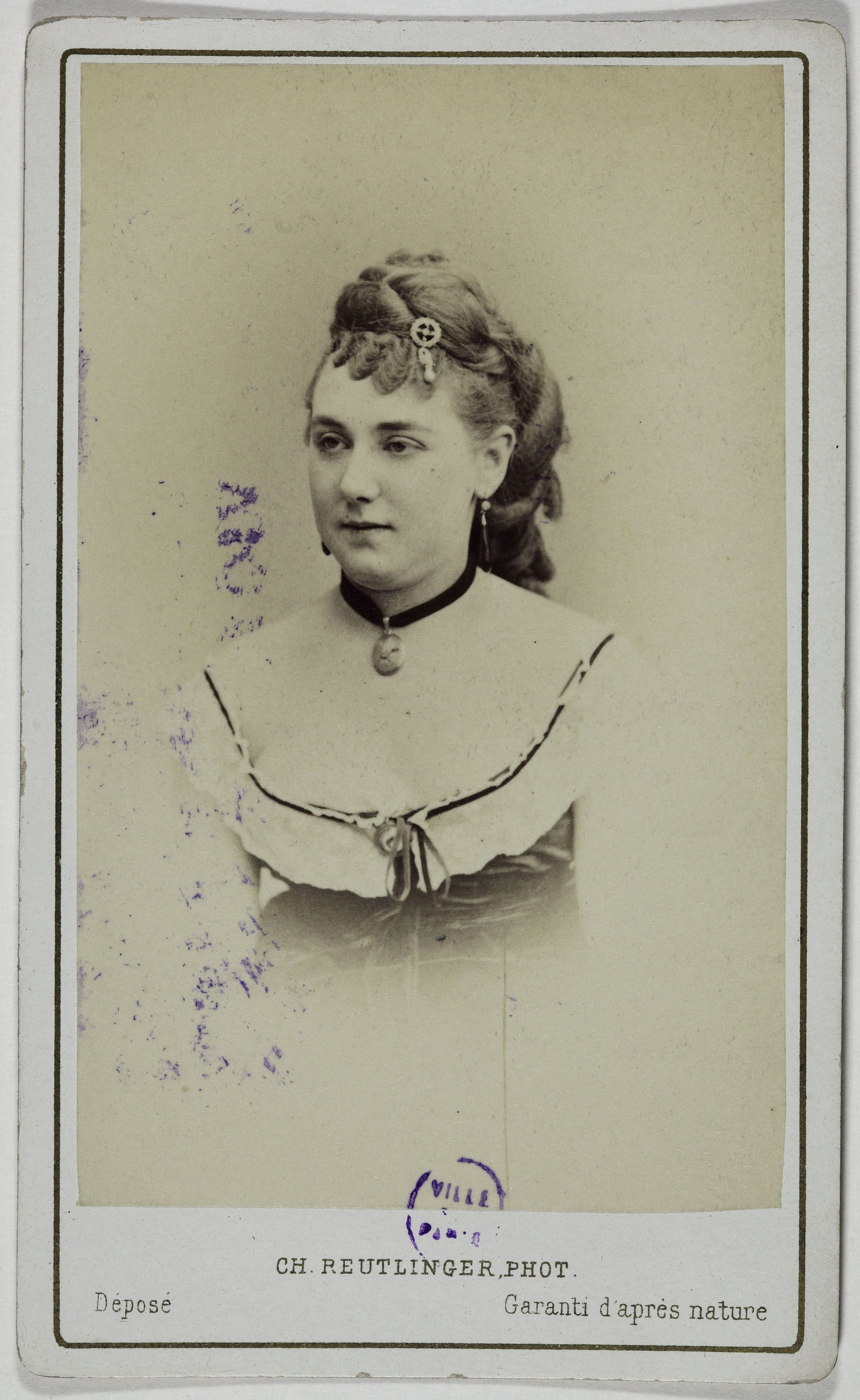 Charles Reutlinger, Portrait d'Anita, (actrice)