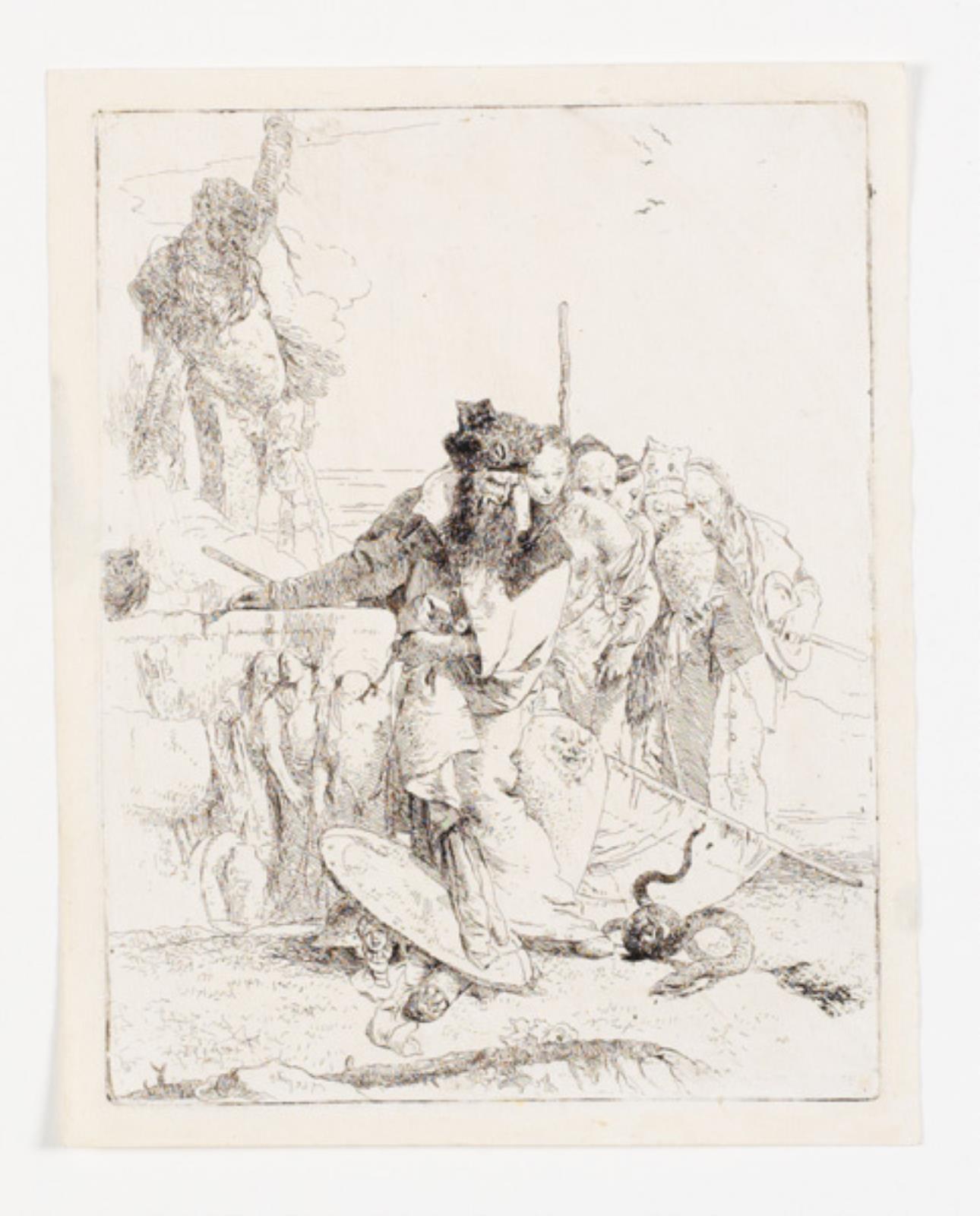 Giovanni Battista Tiepolo, Seks personer, der betragter en slange