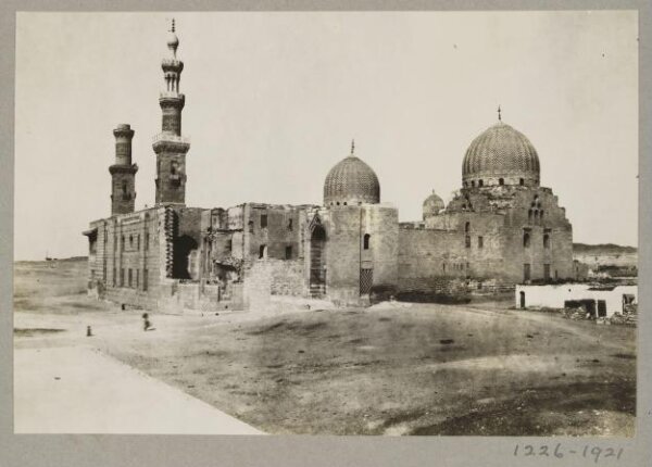 K.A.C. Creswell, View from the south west over the funerary khanqah of Mamluk Sultan Faraj Ibn Barquq, Cairo