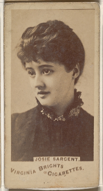 Allen & Ginter, Josie Sargent, from the Actors and Actresses series (N45, Type 1) for Virginia Brights Cigarettes