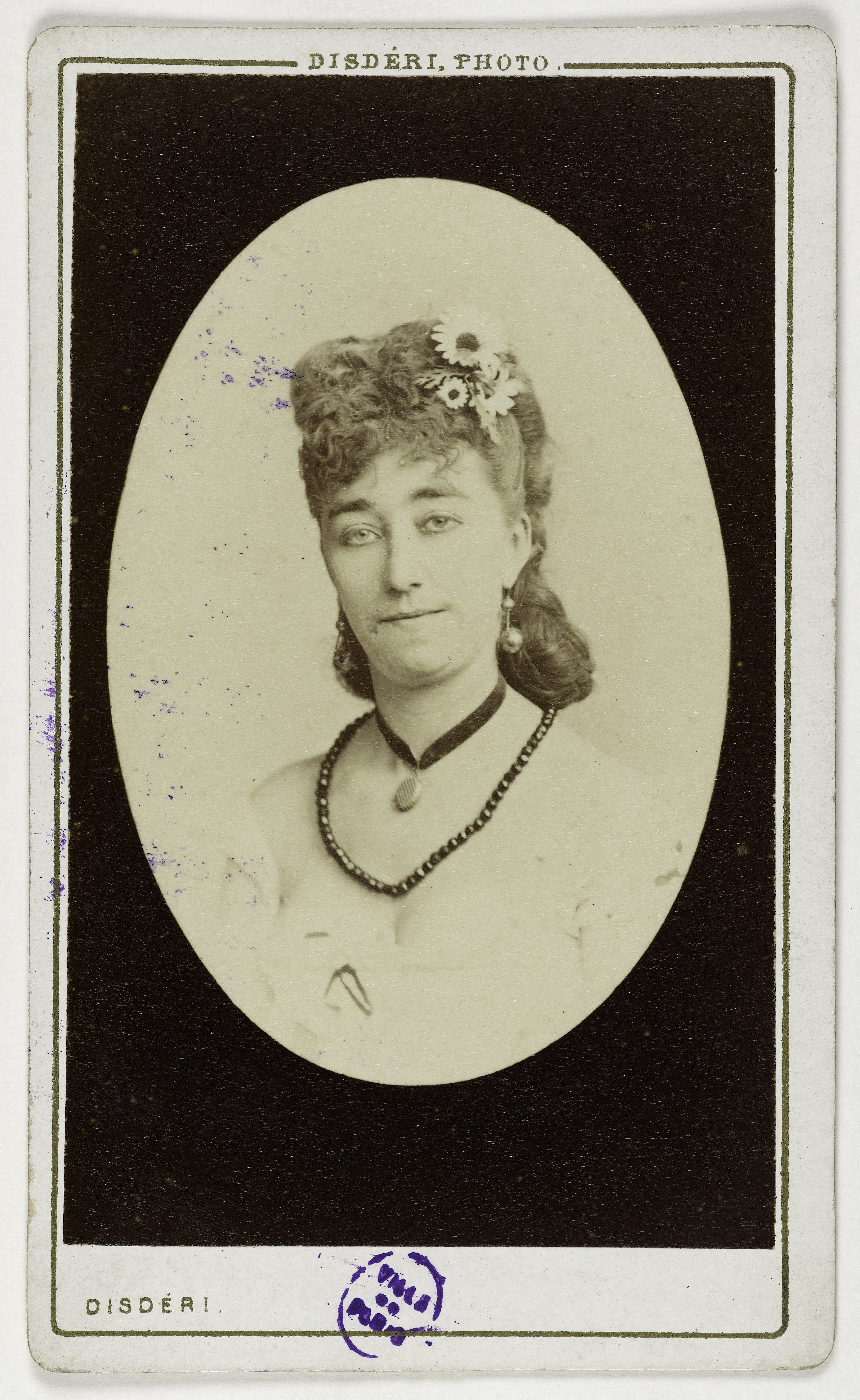 André-Adolphe-Eugène Disdéri, Portrait de Guérin Marie, (actrice)