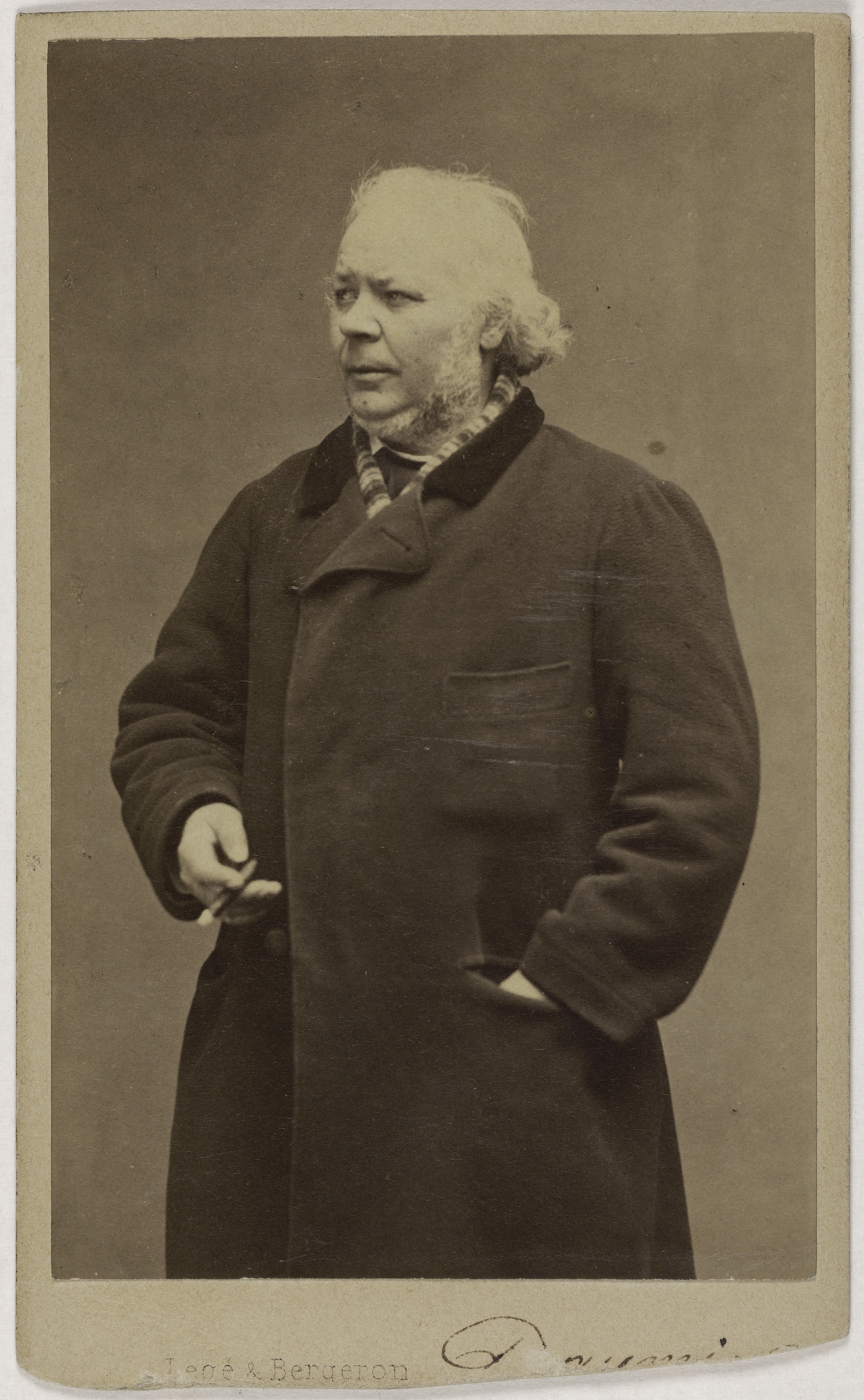 Carjat & Cie, Portrait d'Honoré Daumier, lithographe, caricaturiste, peintre et sculpteur.