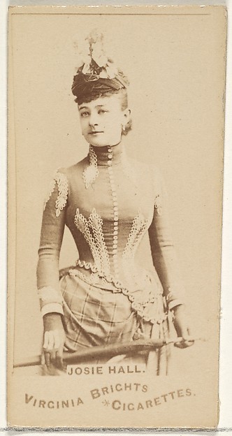 Allen & Ginter, Josie Hall, from the Actors and Actresses series (N45, Type 1) for Virginia Brights Cigarettes