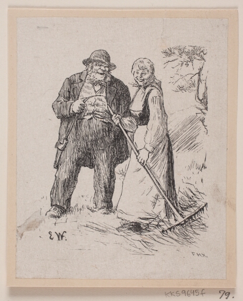 F. Hendriksen, Illustration til "Herremandsbruden"