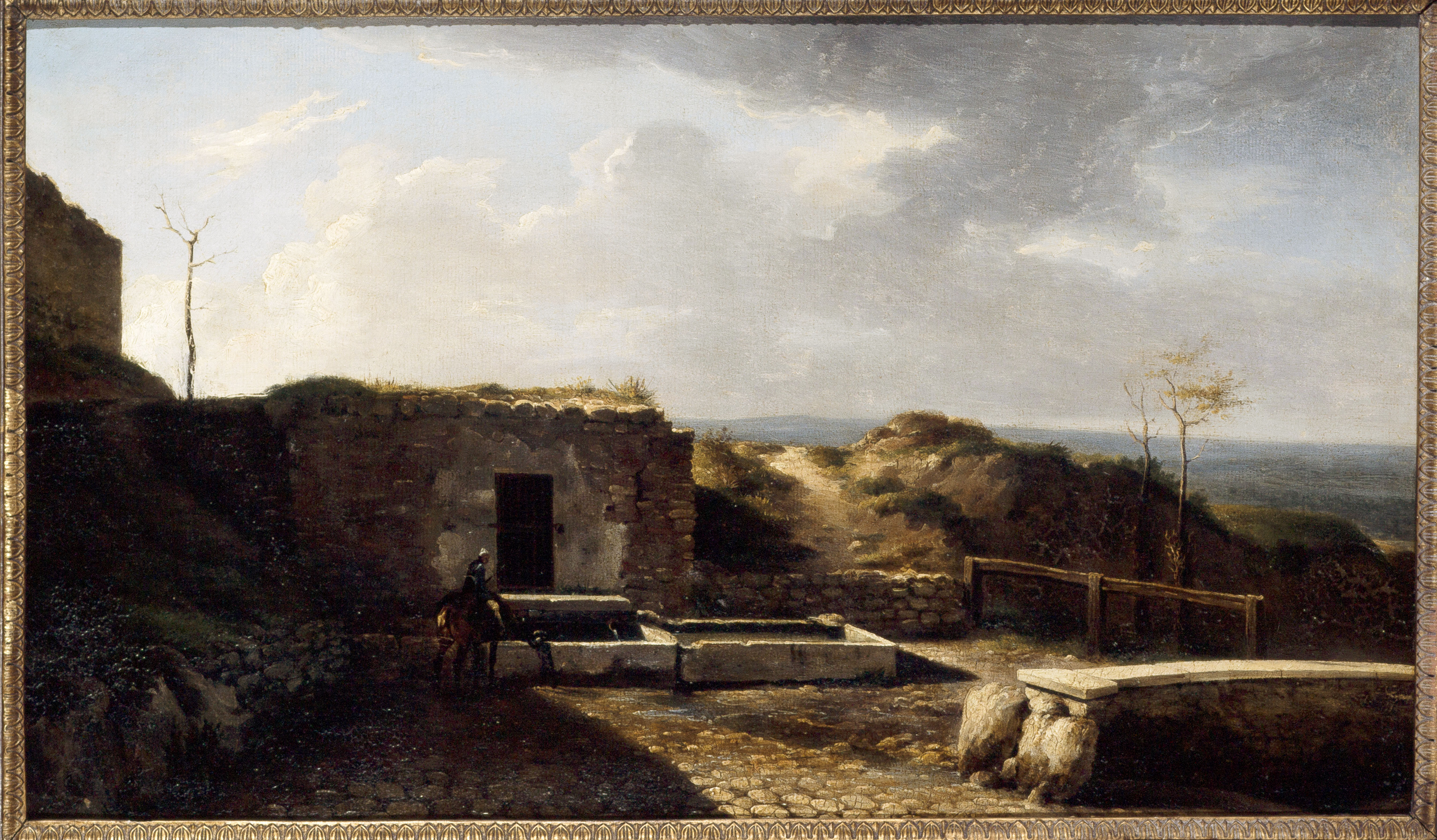 Anonyme, L'abreuvoir de Montmartre, vers 1840
