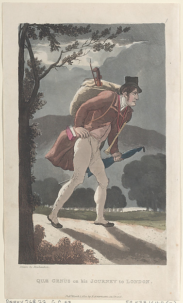 Thomas Rowlandson, Quae Genus on His Journey to London