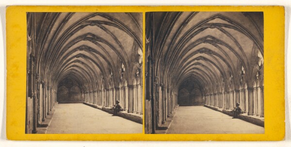 George Washington Wilson, Salisbury Cathedral - The Cloisters.
