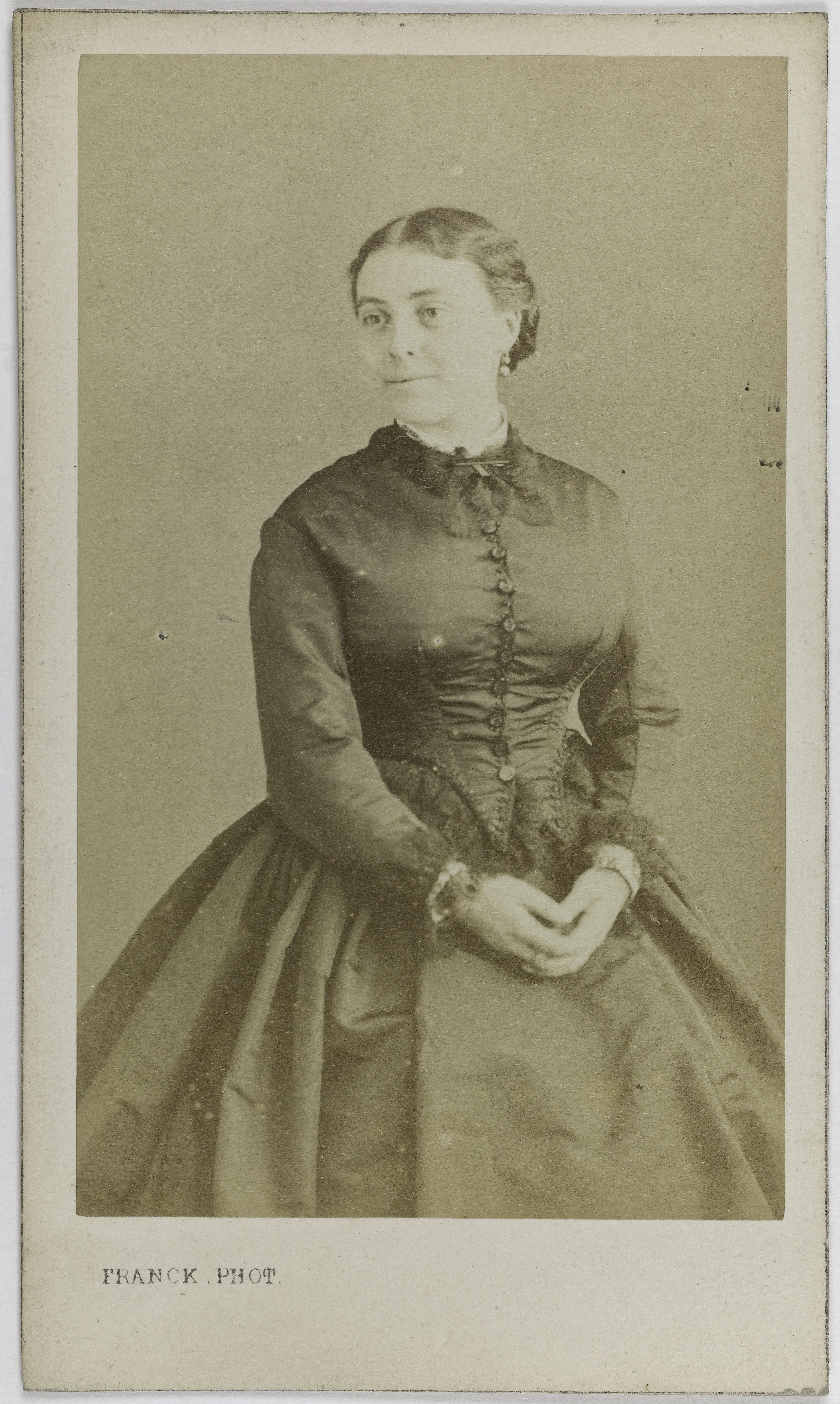 Franck, Portrait de Ponsin Adélaïde Zélia, (épouse de H. Provost), (1843-1885), (actrice)