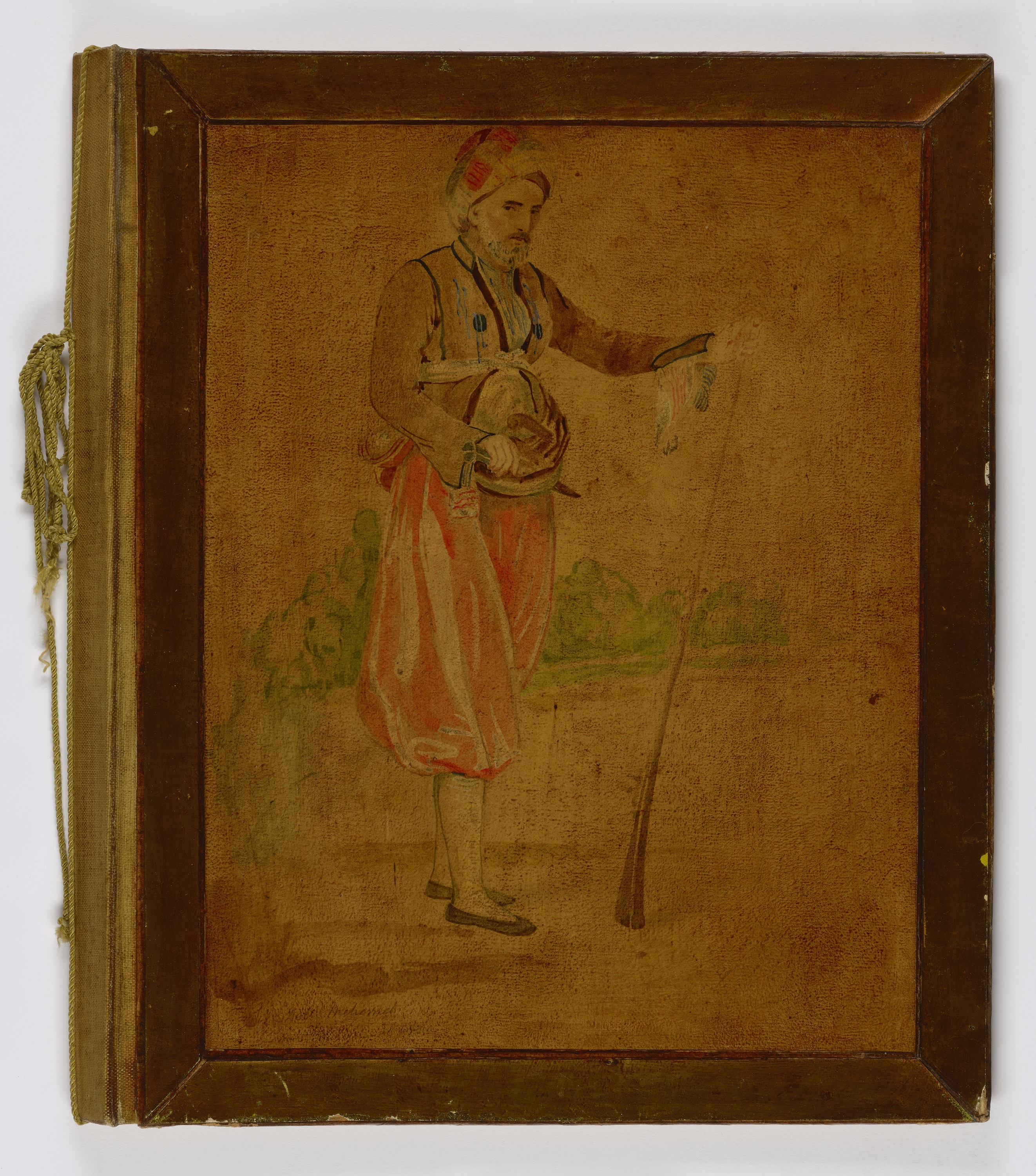 Miner Kilbourne Kellogg, Turkish Soldier (Painted Album Cover)