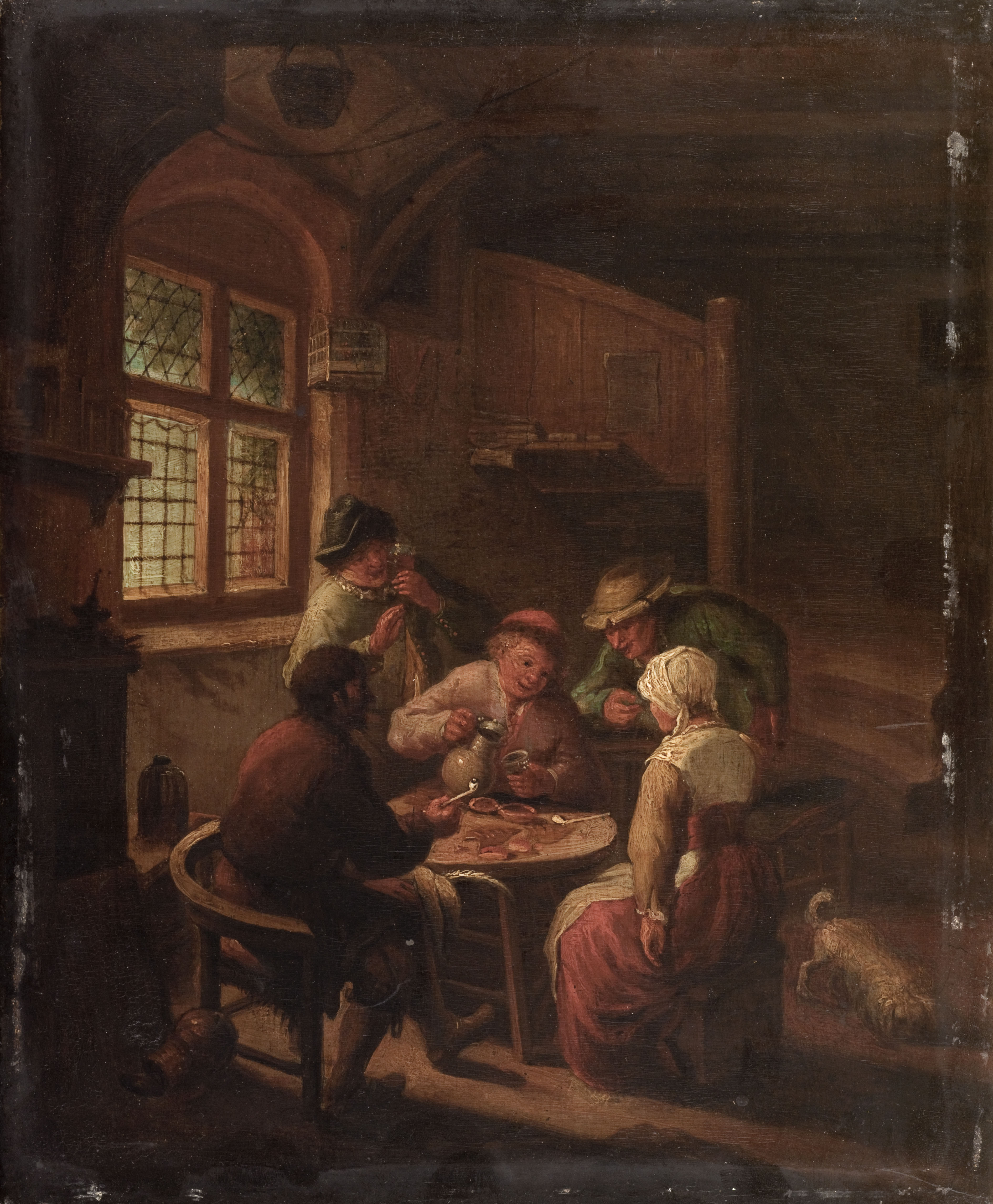 Anonyme, Scène de cabaret, d'après Adriaen van Ostade