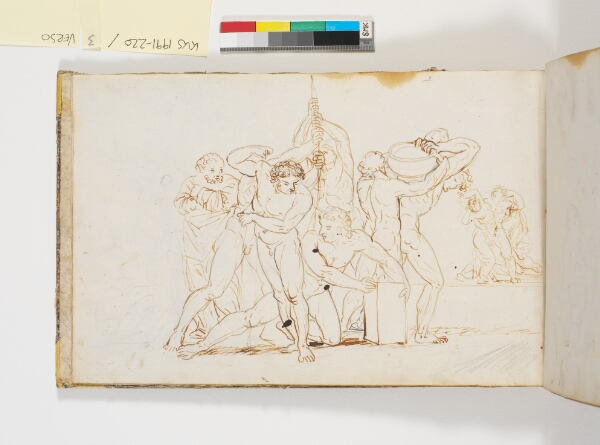 C.W. Eckersberg, Mandlige figurer under et arbejde