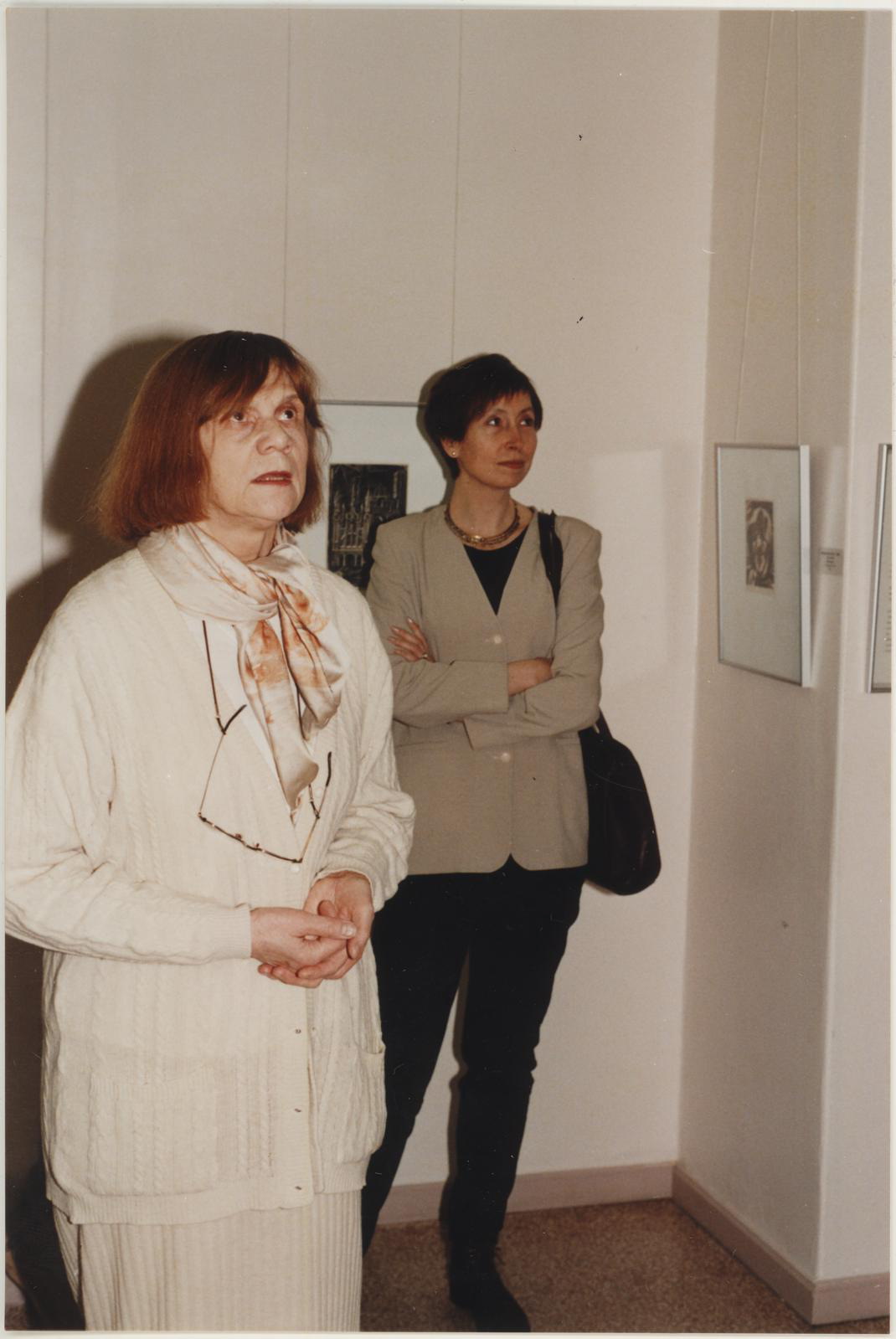 Unknown artist, Opening of the exhibition “Lithuanian Graphics in the Years of Independence” 26.02.1999.