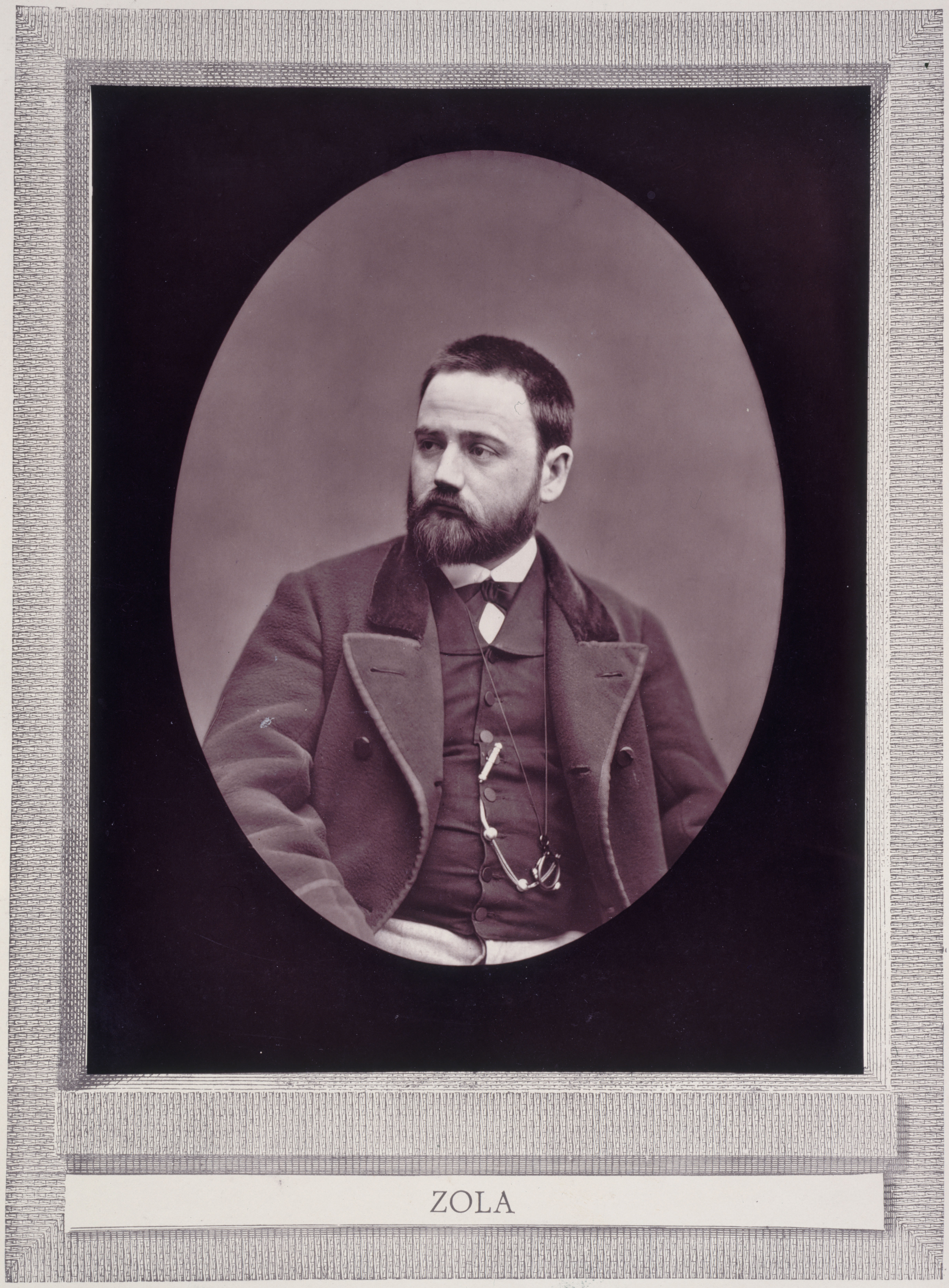 Etienne Carjat, Portrait d'Emile Zola jeune (1840-1902), écrivain et homme politique, dans la série Galerie Contemporaine.