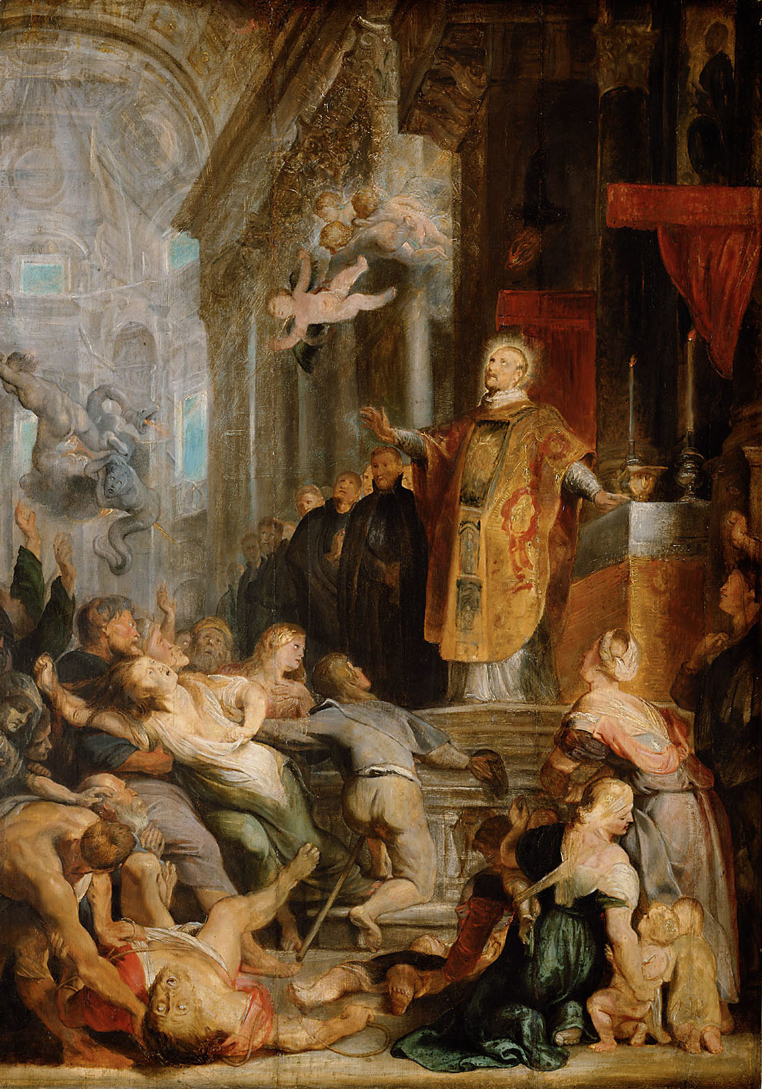 Peter Paul Rubens, Miracle of Saint Ignatius of Loyala (study)
