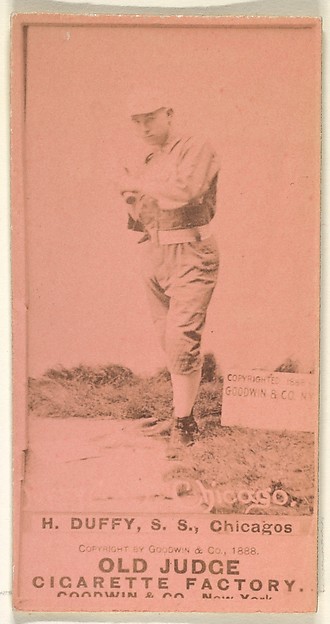 Goodwin & Company, Hugh Duffy, Shortstop, Chicago, from the Old Judge series (N172) for Old Judge Cigarettes