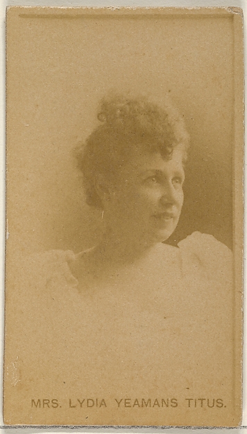 Allen & Ginter, Mrs. Lydia Yeamans Titus, from the Actors and Actresses series (N45, Type 8) for Virginia Brights Cigarettes