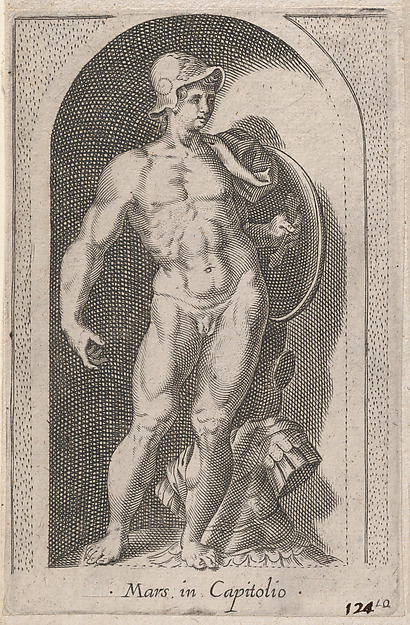 Anonymous, Mars (Mars in Capitolio), from "Speculum Romanae Magnificentiae"