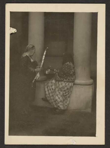 Louis Fleckenstein, [Two Figures Near Columns]