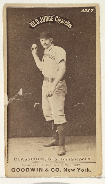 Goodwin & Company, Glasscock, Shortstop, Indianapolis, from the Old Judge series (N172) for Old Judge Cigarettes