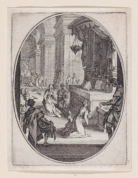 Jacques Callot, Le Culte de Dieu (The Worship of God), from "Les Sacrifices" (The Sacrifices)