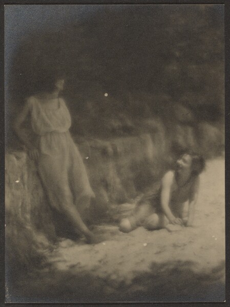Louis Fleckenstein, [Dancers in Garden, Resting]