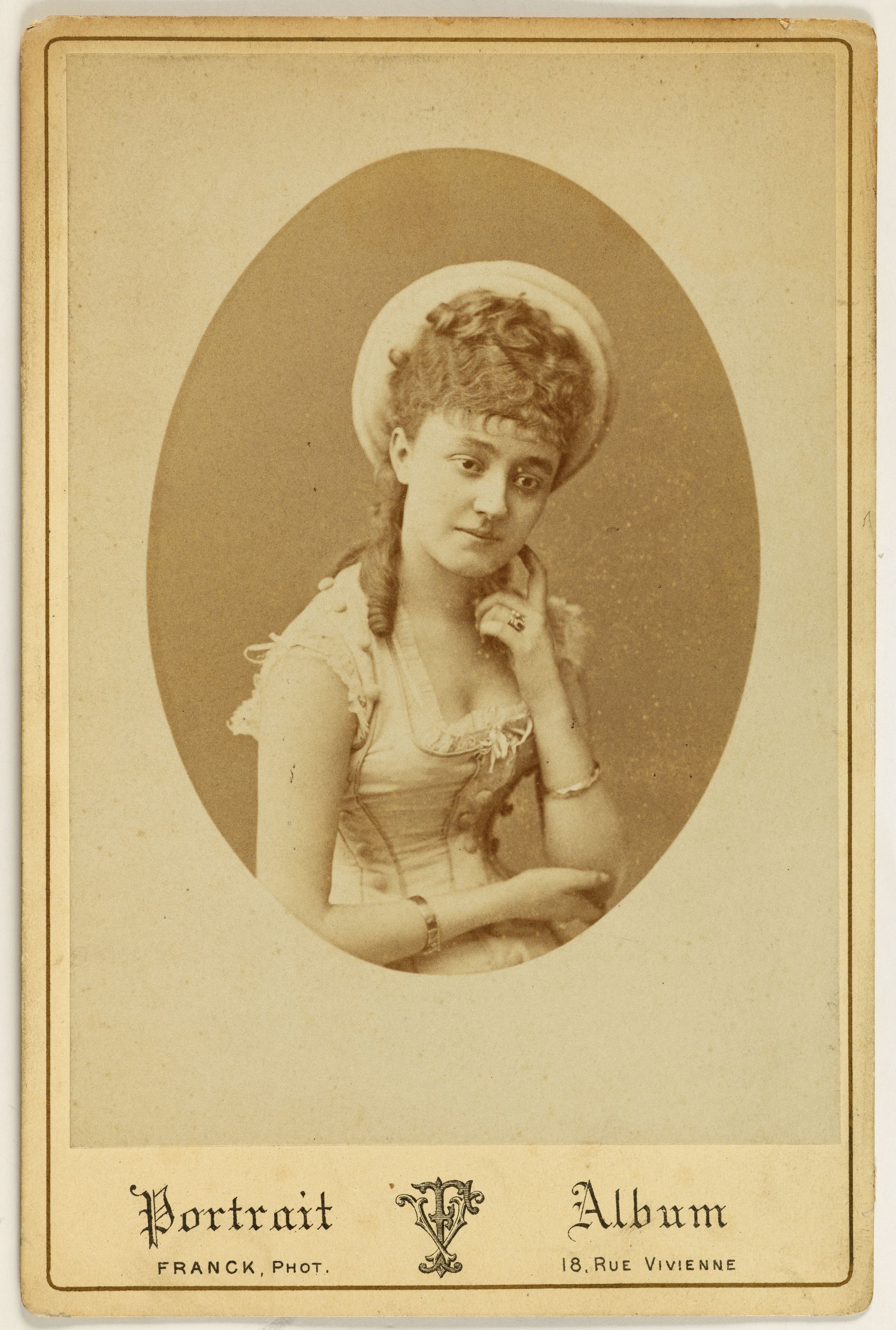 Franck, Portrait de Charvet, Clothilde Charlotte, (18..-1895), actrice