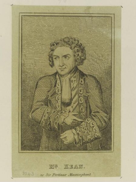 Unknown, Mr. Kean as Sir Pertinax Macsicophant