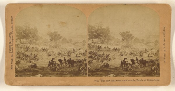 Benjamin West Kilburn, The test that tries men's souls, Battle of Gettysburg.
