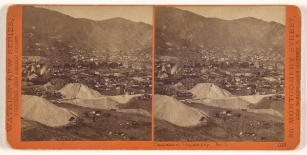 Carleton Watkins, Panorama of Virginia City. No. 5.