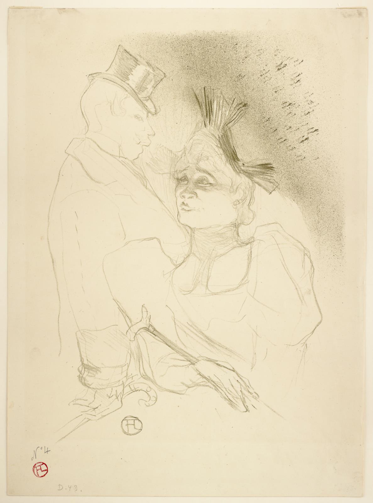 Henri de Toulouse-Lautrec, Mademoiselle Lender et Baron