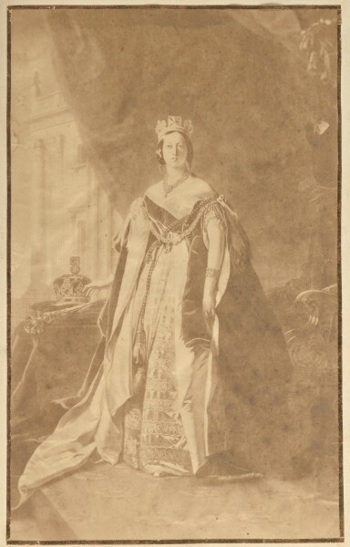 Unknown, [Painted portrait of Queen Victoria by Winterhalter]