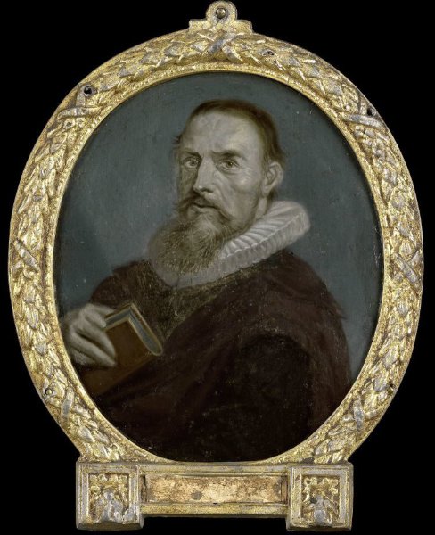 Arnoud van Halen, Portrait of Samuel Ampzing, Clergyman and Poet in Haarlem