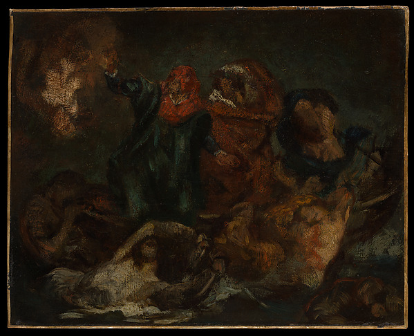 Edouard Manet, Copy after Delacroix's "Bark of Dante"