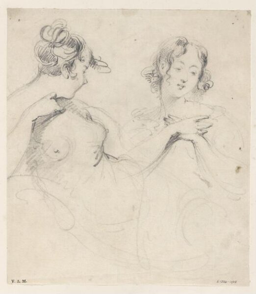 George Chinnery, Two drawings of a Western woman