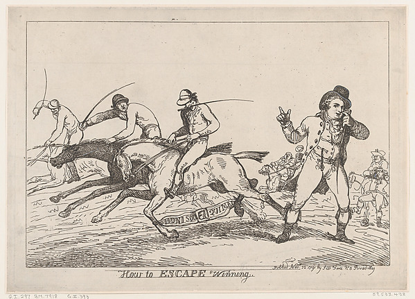 Thomas Rowlandson, How to Escape Winning