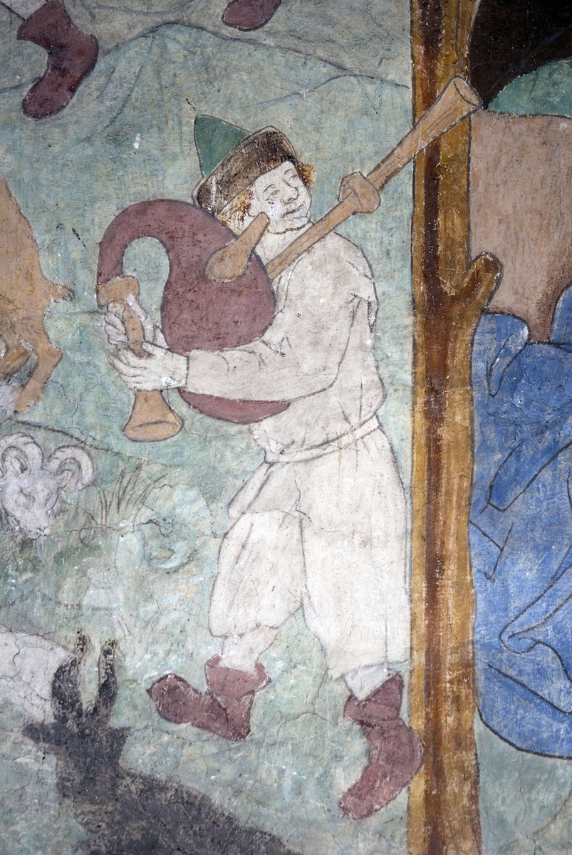 Bengt Backlund, Lime painting in Husby-Sjutolfts Church, Uppland 2009