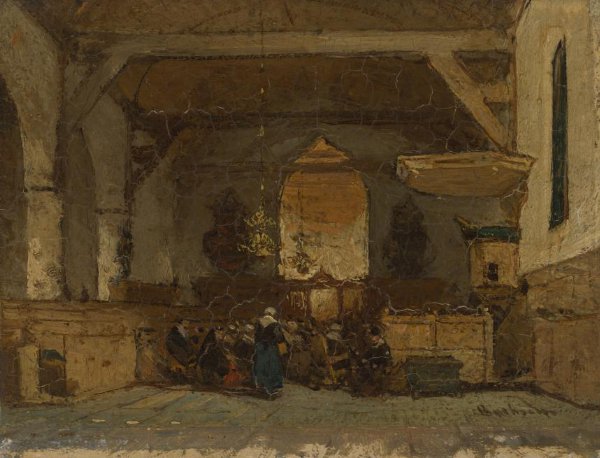 Johannes Bosboom, Interior of the Church in Maasland