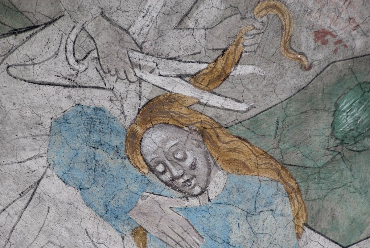 Bengt Backlund, Kalkmålning i Härnevi kyrka, Uppland 2009