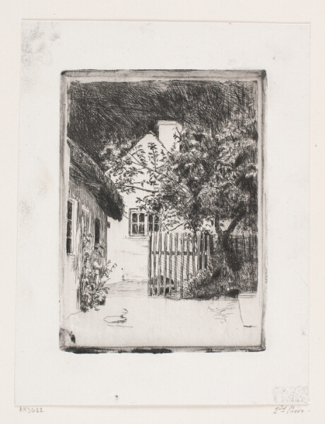 Carl Bloch, De to huse og frugttræet