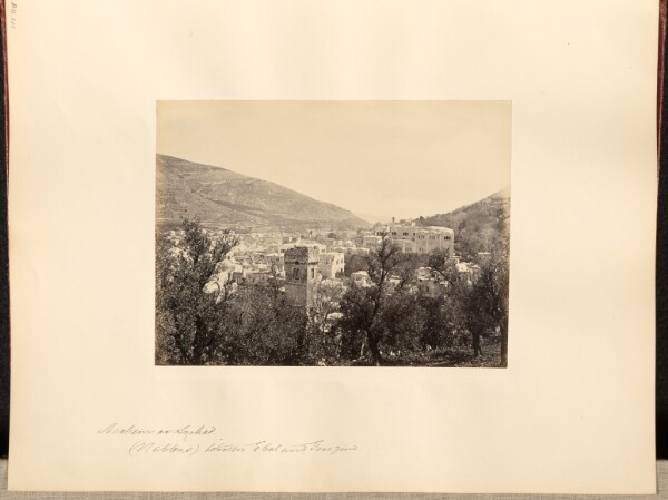 Francis Frith, Shechem on Sychar (Nablous) between Ebal and Gerizim