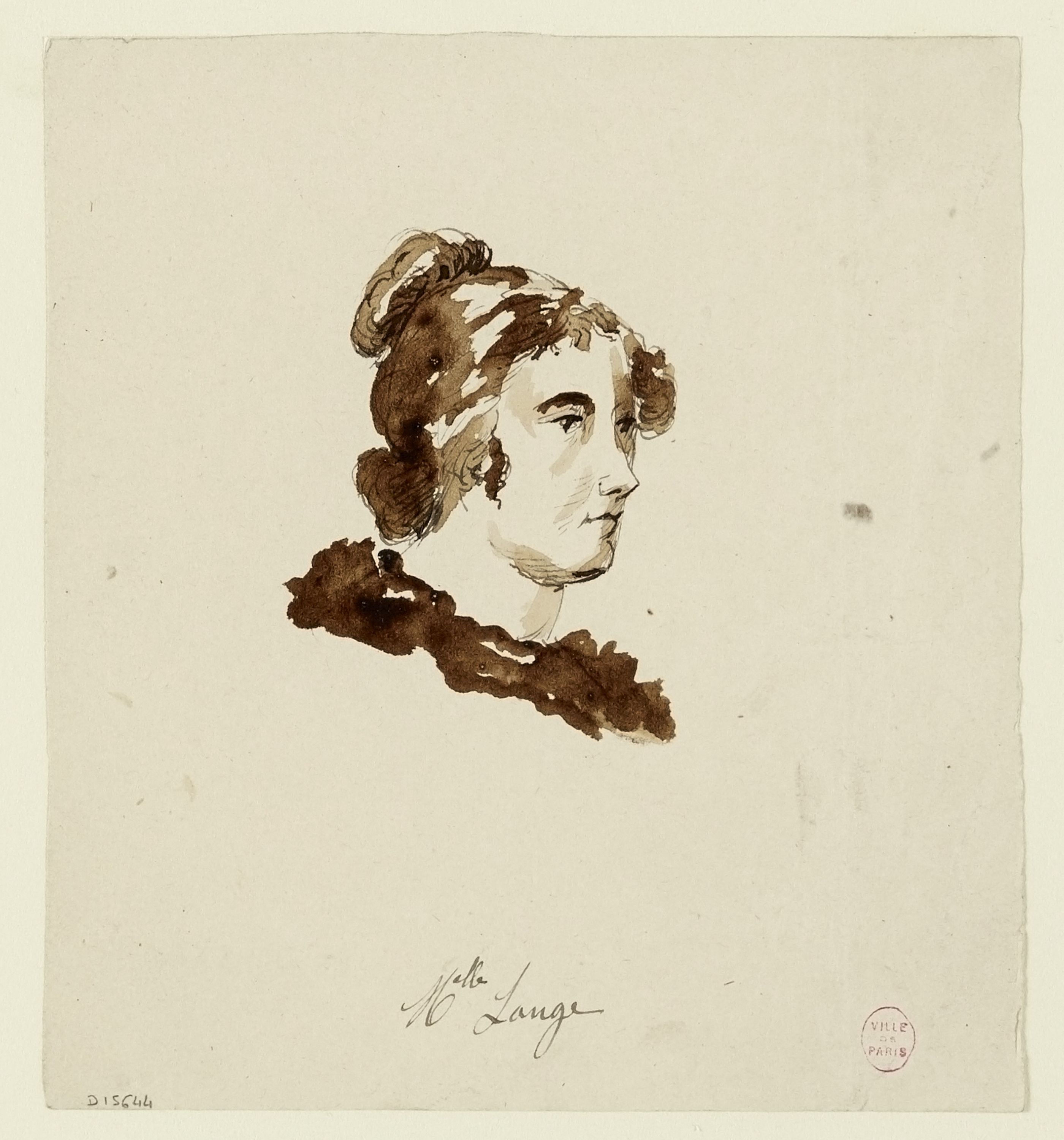 Anonyme, Portrait de l’actrice Anne Françoise Élisabeth Lange (1772-1825)