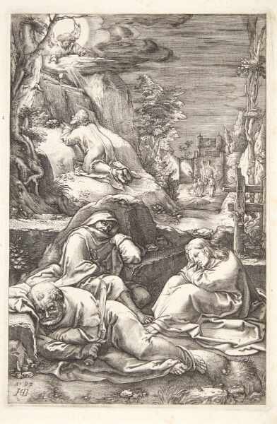 Hendrick Goltzius, Jesus i Getsemane have